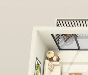Two Bedrooms One Bath, 950 sq. ft. Floor Plan Two Bedrooms One Bath, 950 sq. ft. Floor Plan at Dover Hills Apartments in Kalamazoo, MI